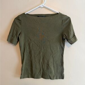 Ralph Lauren Olive Short Sleeve Tee